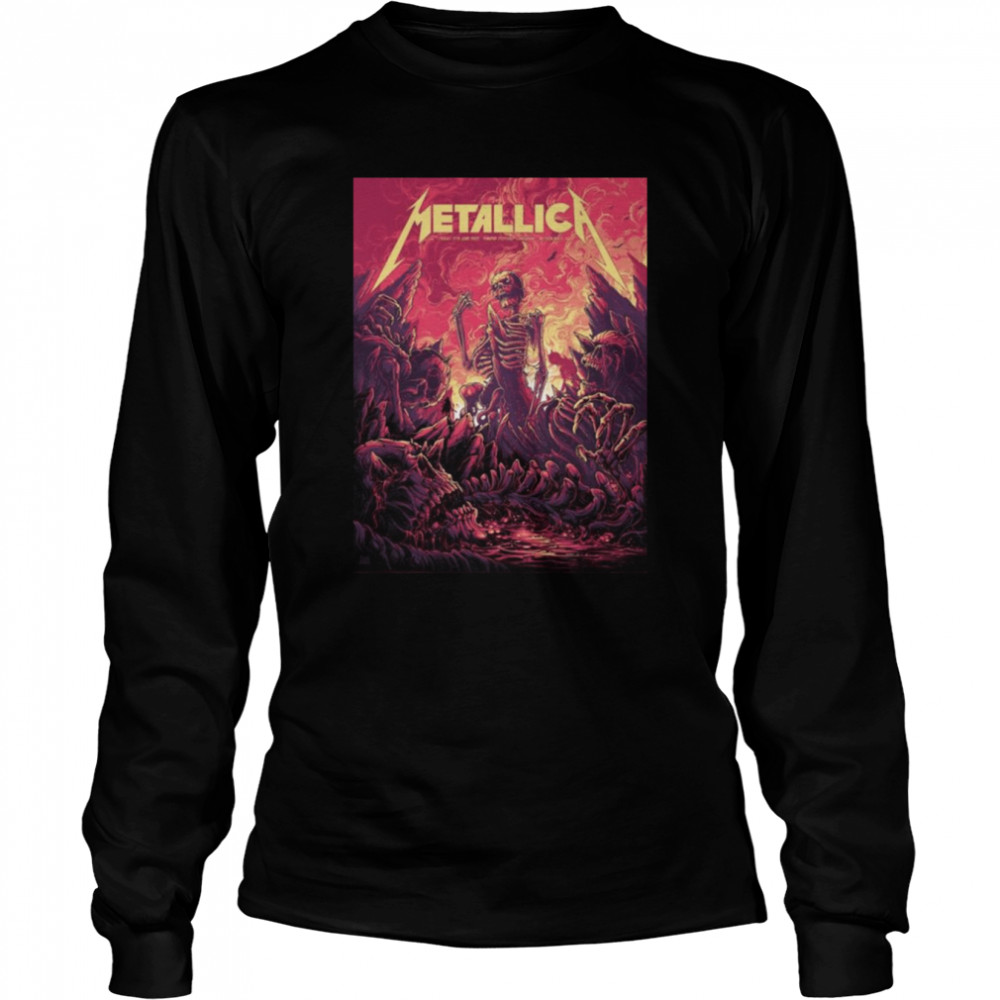Dan Mumford Metallica Landgraaf Netherlands Poster Pinkpop Festival 2022 Shirt Long Sleeved T Shirt