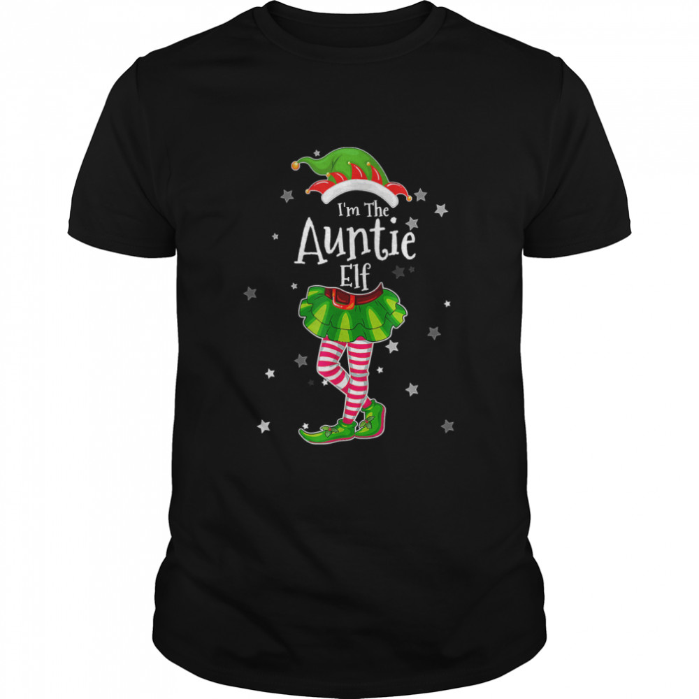 I’m The Auntie Elf T-Shirt Matching Christmas Costume 2022 T-Shirt