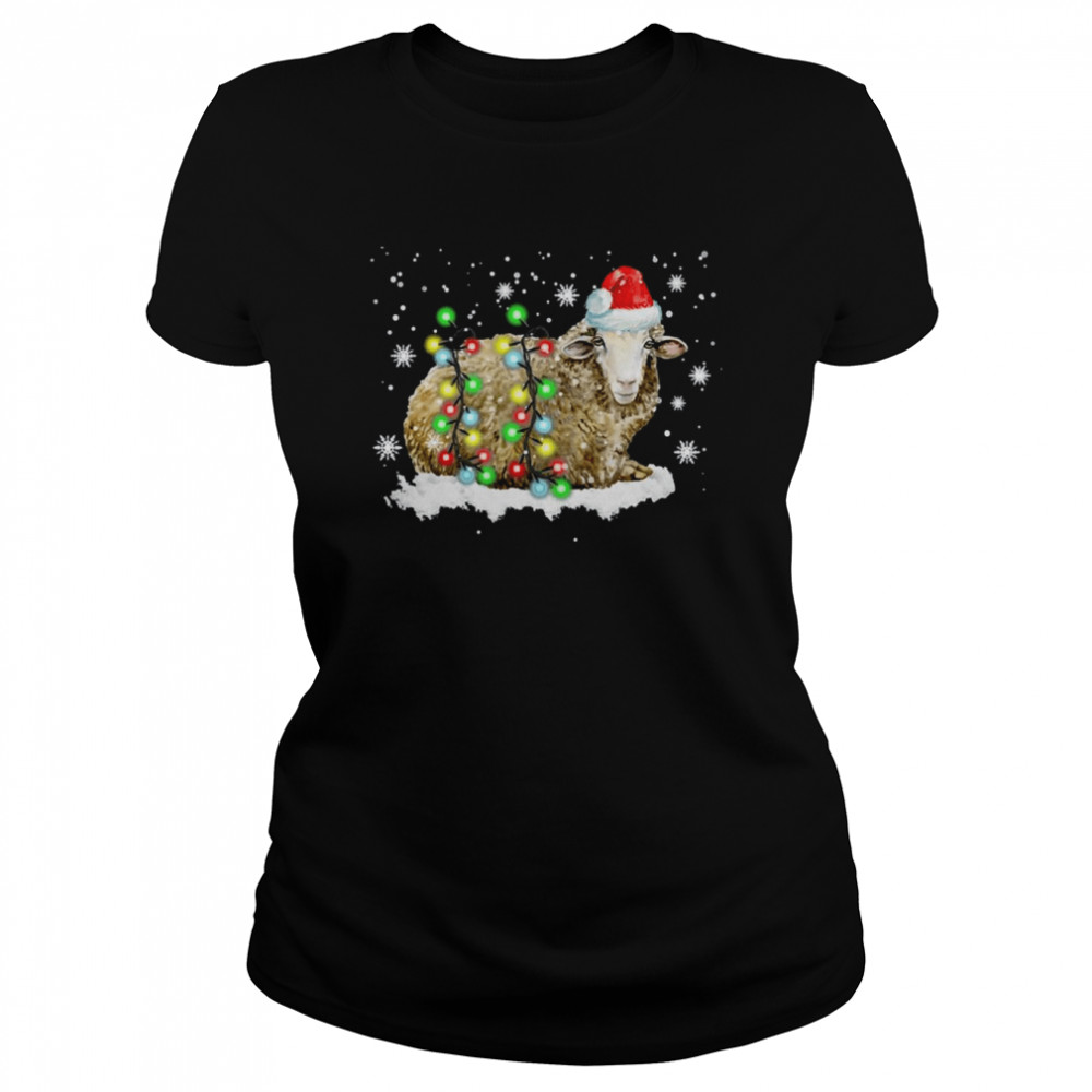 Sheep Wearing Santa Hat Christmas Mashup Limited Edition Shirt Classic Women'S T-Shirt