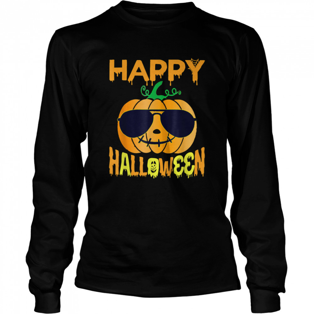 Trick Or Treat Halloween Pumpkin Happy Halloween 2022 T Long Sleeved T Shirt