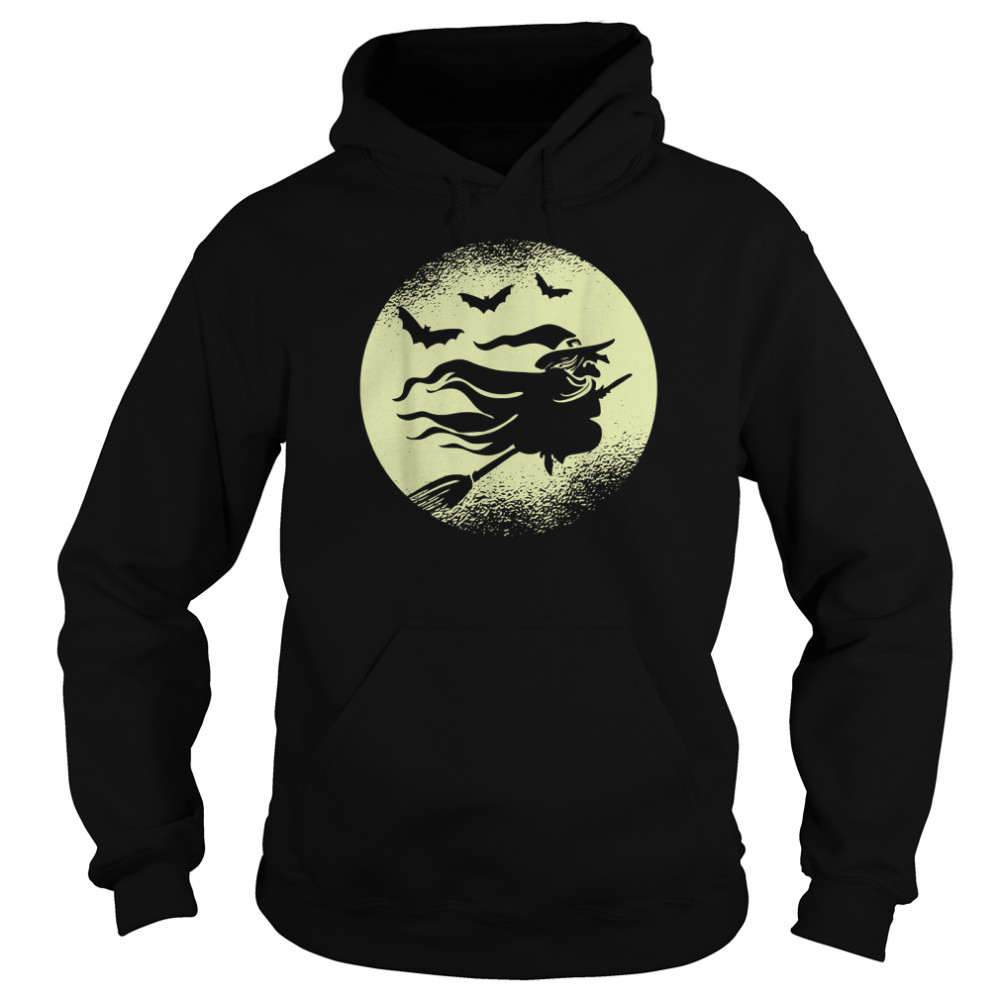 Witch Hat Women Bats Moon Im With The Witch Halloween 2022 T Unisex Hoodie