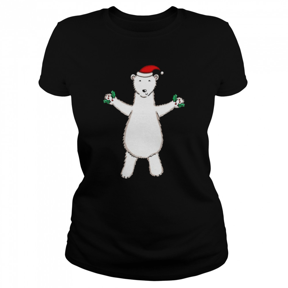 Decor My Hands Christmas Polar Bear Shirt Classic Women'S T-Shirt