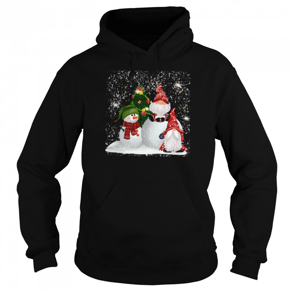 Family Gnomes Christmas Animated Shirt Unisex Hoodie