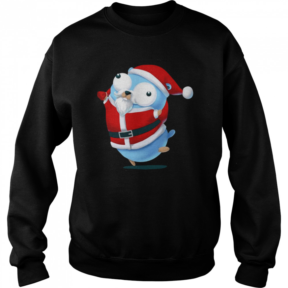 Golang Gopher Mouse Go Christmas Shirt Unisex Sweatshirt
