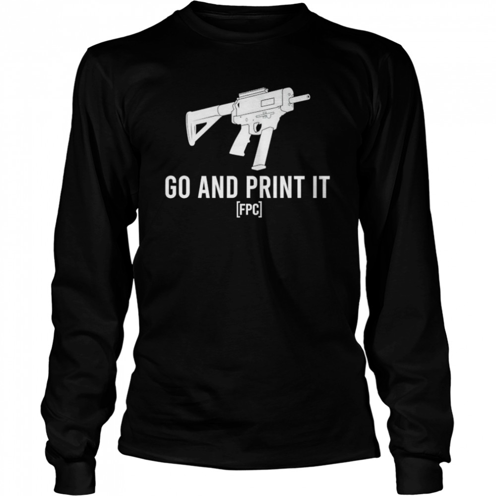 Gun Go And Print It Shirt Long Sleeved T Shirt