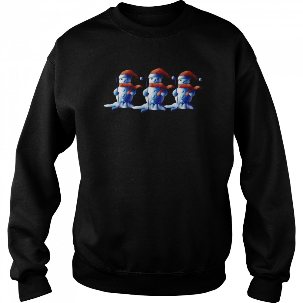 Hockey Snowman Three Team Sport Shirt Unisex Sweatshirt