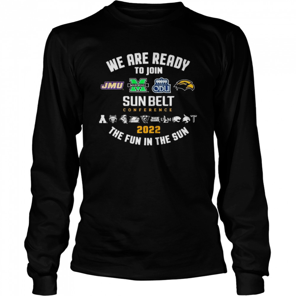 Marshall University Sun Belt Football Conference 2022 Fun In The Sun T Long Sleeved T Shirt