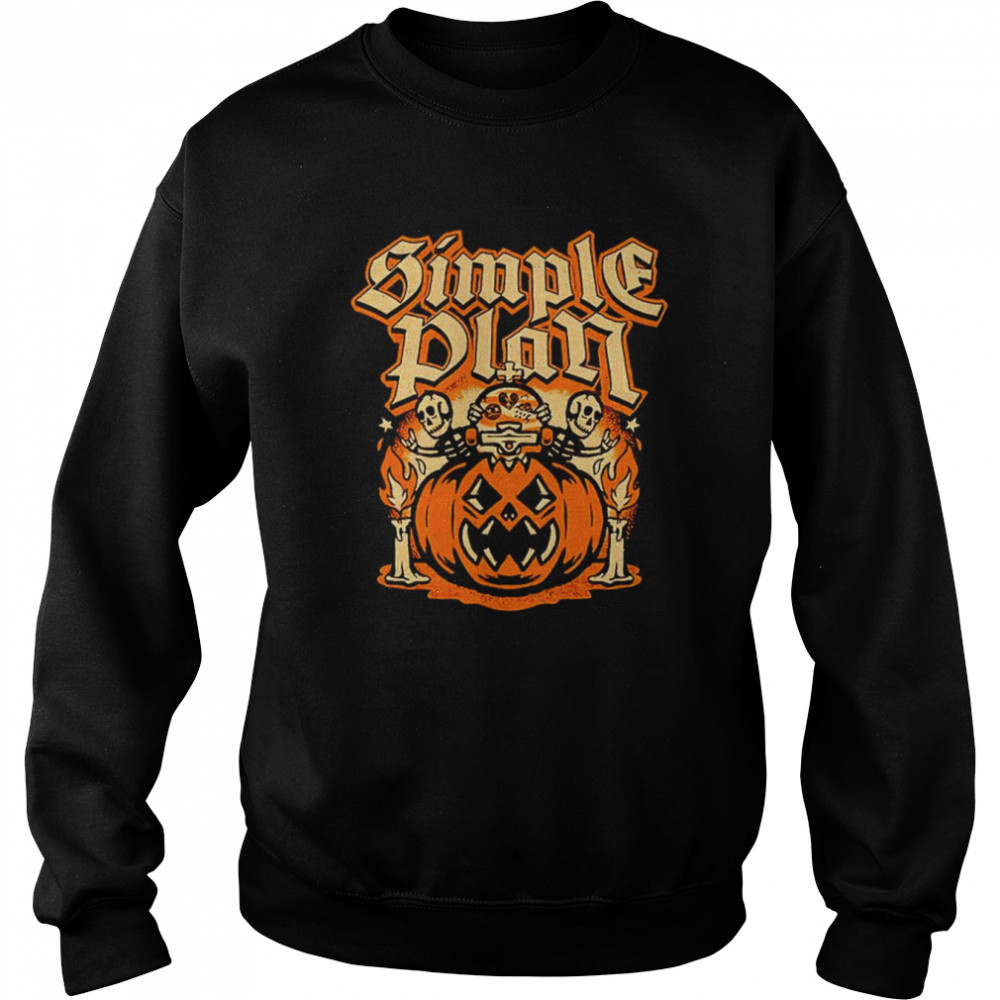 Simple Plan Halloween Pumpkin Shirt Unisex Sweatshirt