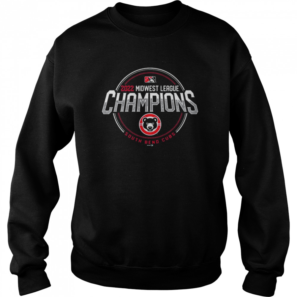 South Bend Cubs Baseball 2022 Midwest League Champions Shirt Unisex Sweatshirt