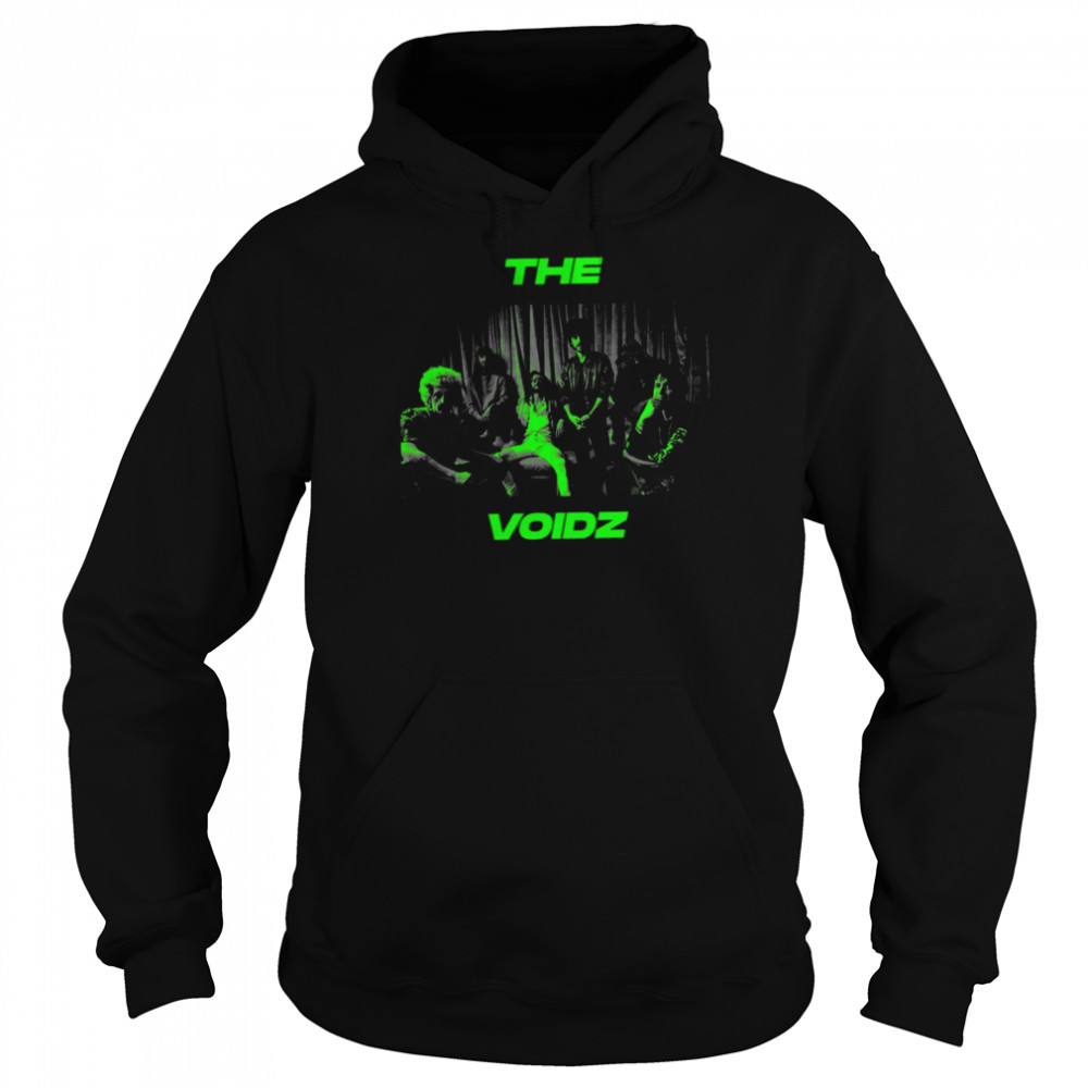 The Voidz Black Green Band Portrait Shirt Unisex Hoodie