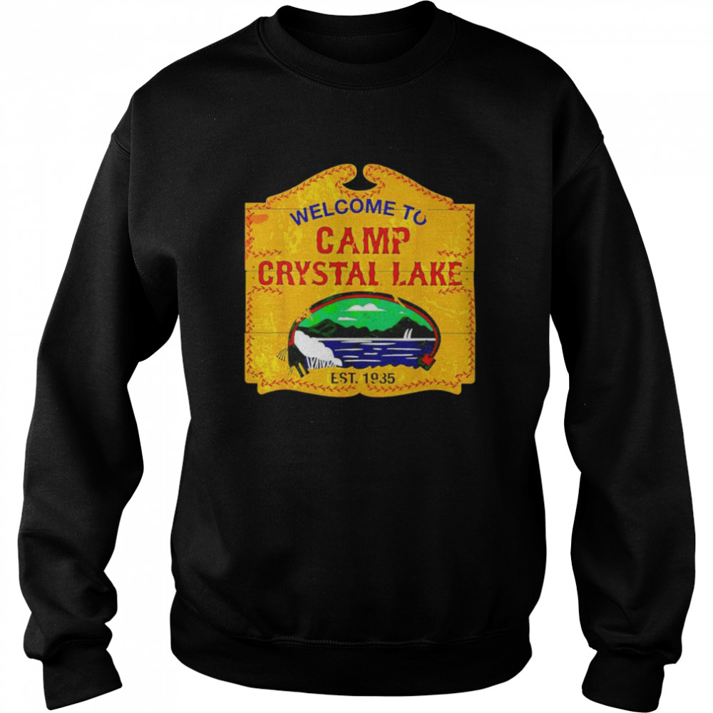 Welcome to camp crystal lake est 1935 shirt Unisex Sweatshirt