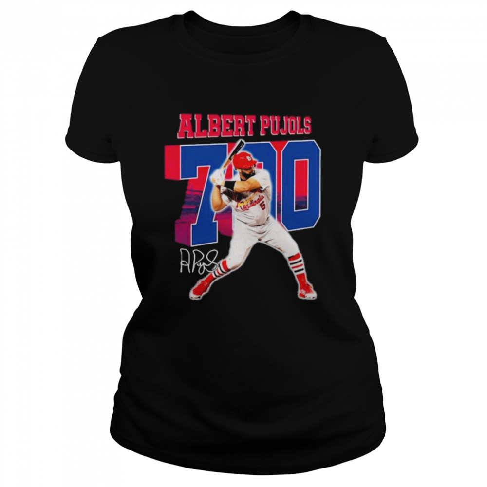 Albert Pujols 700 Career Home Signature Shirt Classic Womens T Shirt