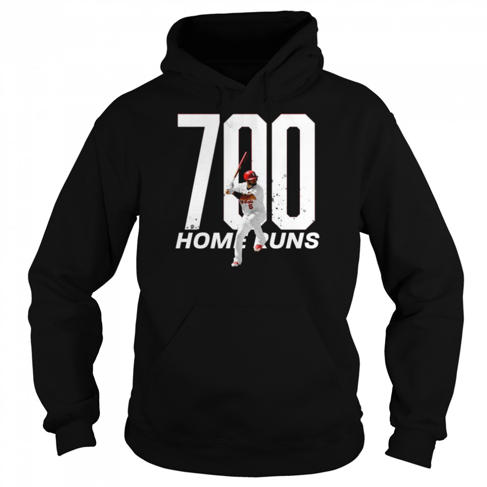 Albert Pujols 700 Home Runs Club Carolina Legend 2022 Shirt Unisex Hoodie