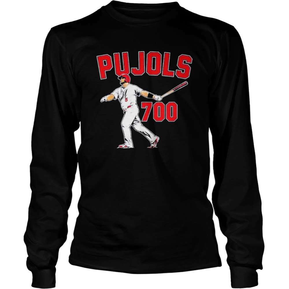 Albert Pujols 700 St Louis Saseball Shirt Long Sleeved T-Shirt