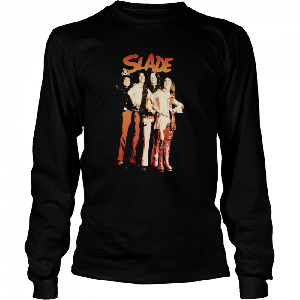 All Band Members Slade Glam Rock Band Shirt Long Sleeved T-Shirt