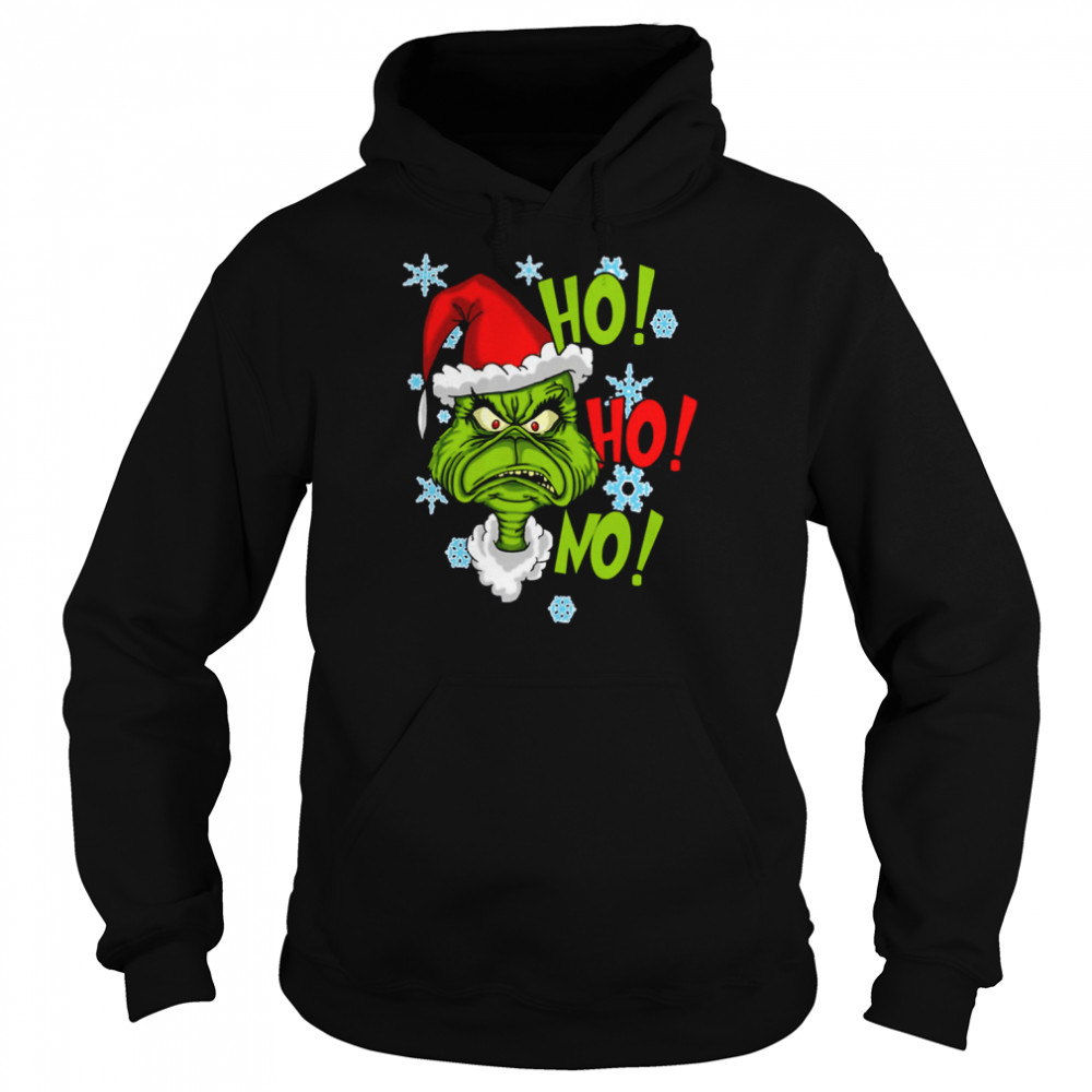 Angry Grinch Hohoho Shirt Unisex Hoodie