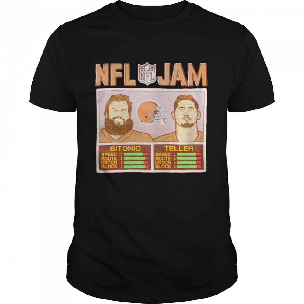 Bitonio and Teller NFL Jam Browns shirt