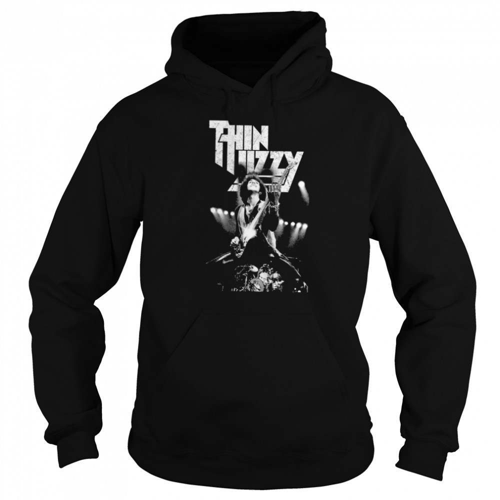 Cibolow Goodl Black And White Art Thin Lizzy Shirt Unisex Hoodie