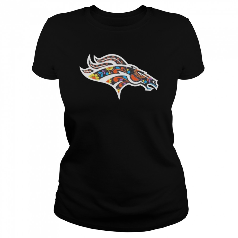 Denver Broncos Nfl Por La Cultura Team Classic Womens T Shirt