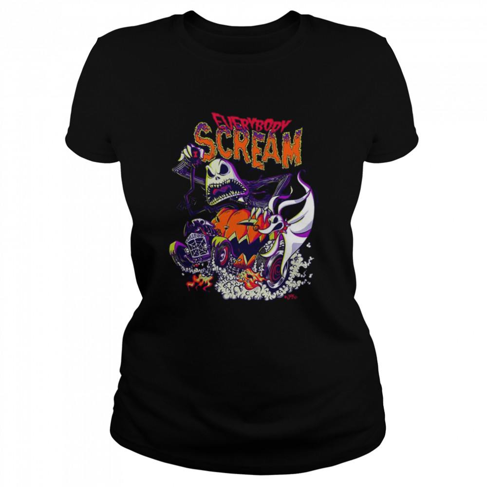 Everybody Scream Horror Design Its Almost Halloween Shirt Classic Womens T Shirt
