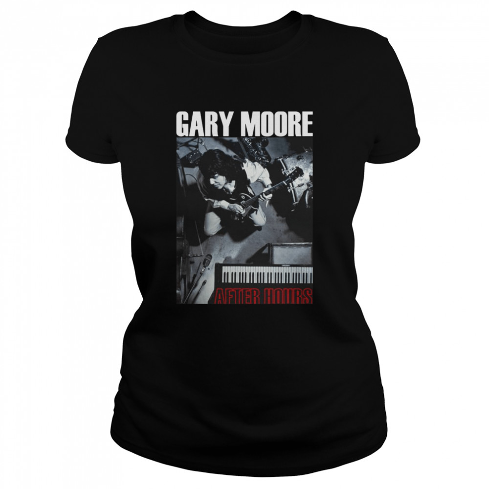 Graphic Rock Gary Moore After Hours Thin Lizzy Skid Row Shirt Classic Women'S T-Shirt