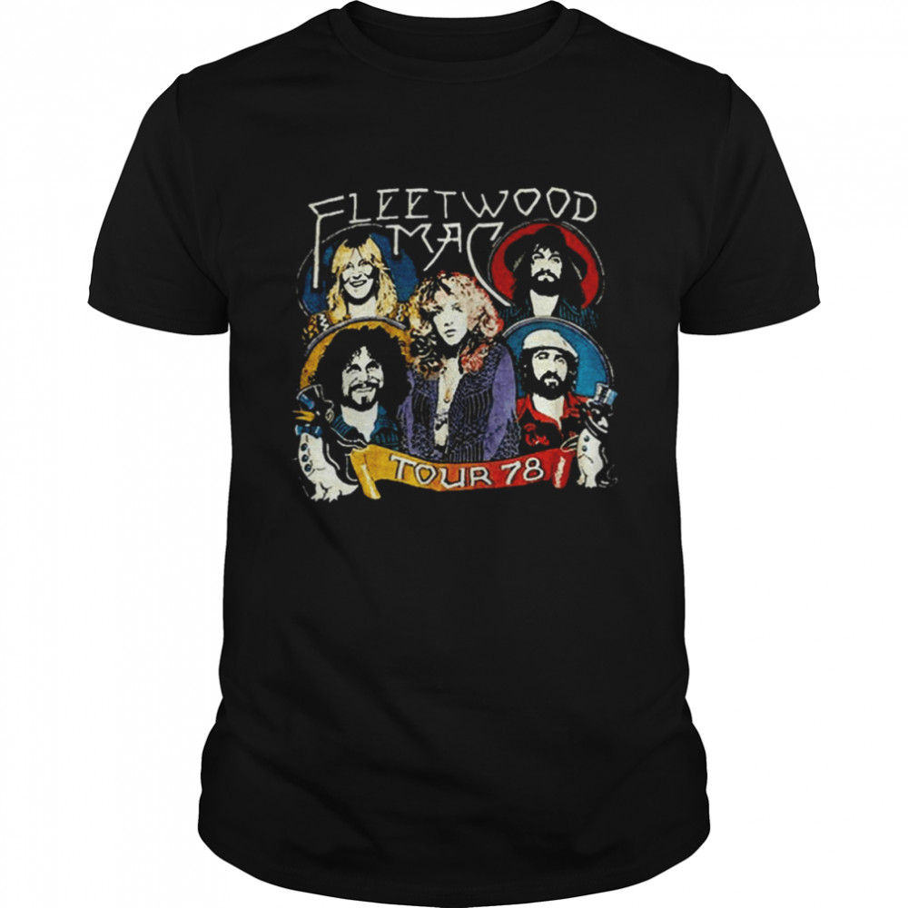 Group Mac Potrait The 78′ Tour Fleetwood Mac shirt