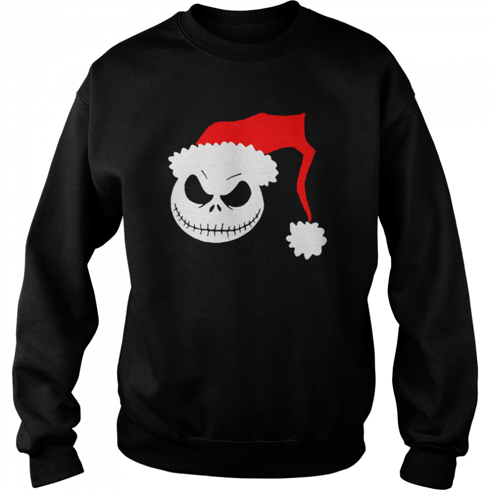 Hat Horror Skull Jack Skellington The Nightmare Before Christmas Santa Shirt Unisex Sweatshirt