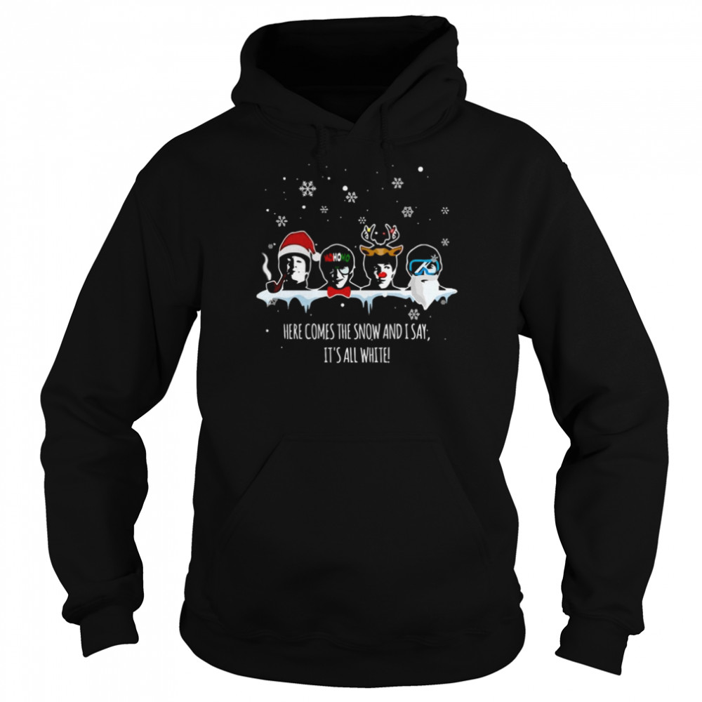 Here Comes The Snow Rock And Roll Shirt Unisex Hoodie