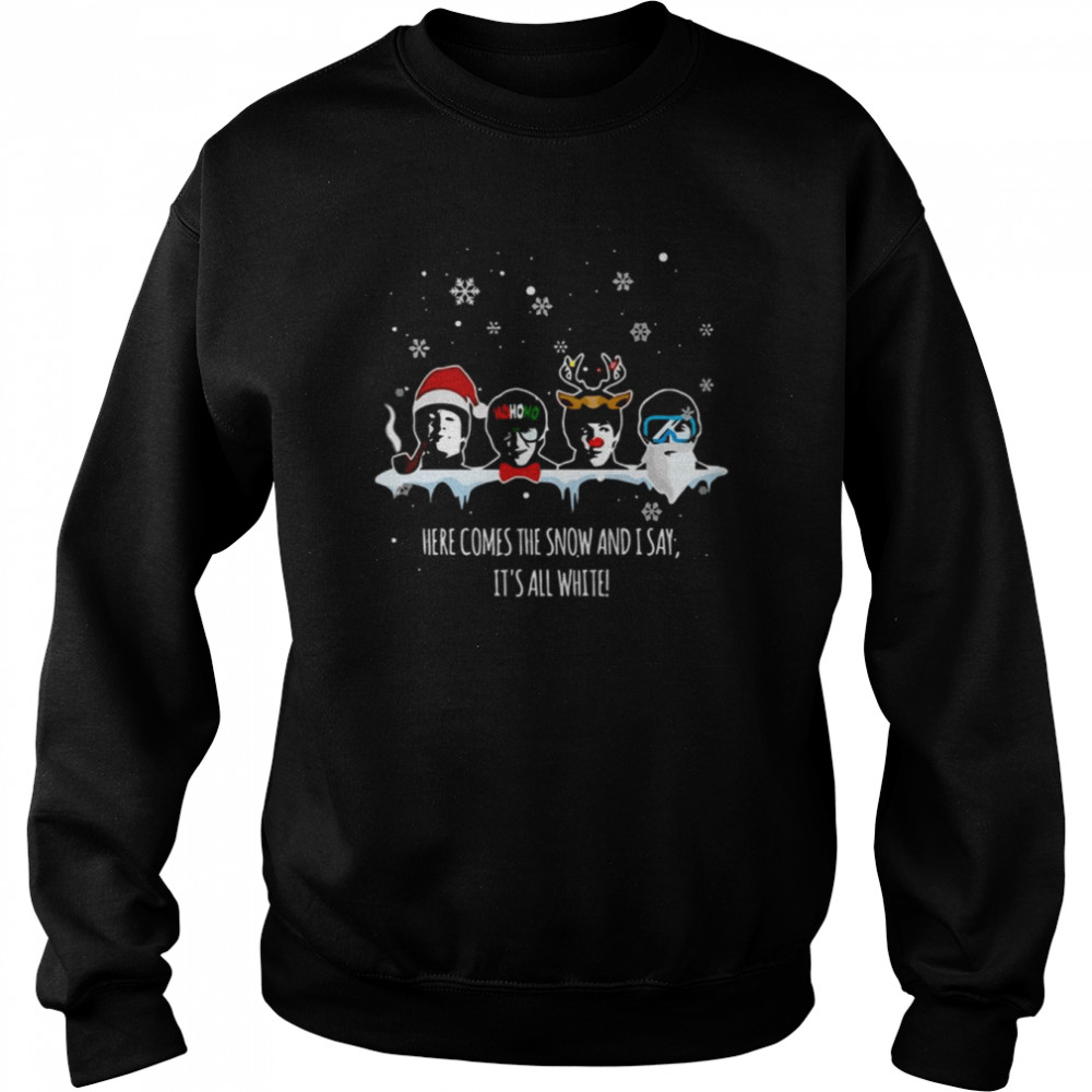 Here Comes The Snow Rock And Roll Shirt Unisex Sweatshirt