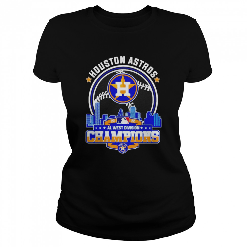 Houston Astros 2022 Al West Division Champions T-Shirt Classic Women'S T-Shirt