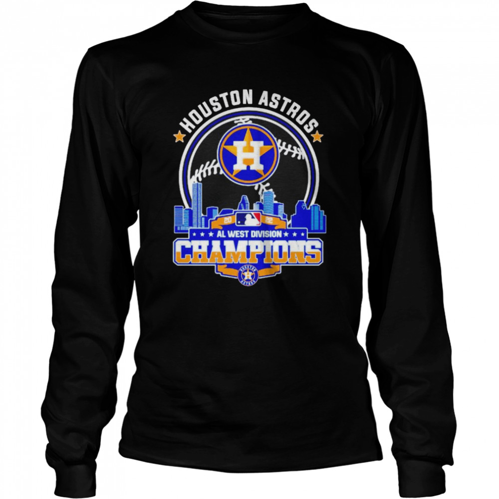 Houston Astros 2022 Al West Division Champions T-Shirt Long Sleeved T-Shirt