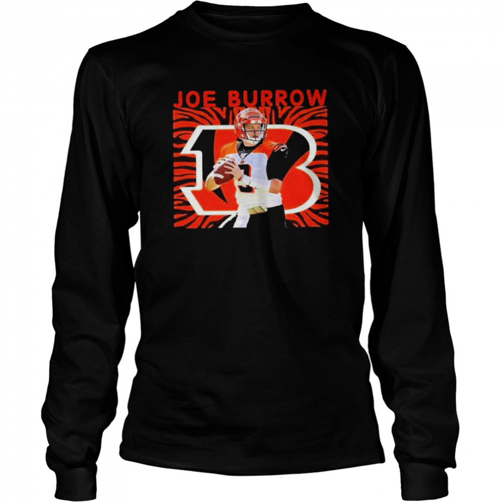 Joe Burrow Cincinnati Bengals Football Shirt Long Sleeved T Shirt