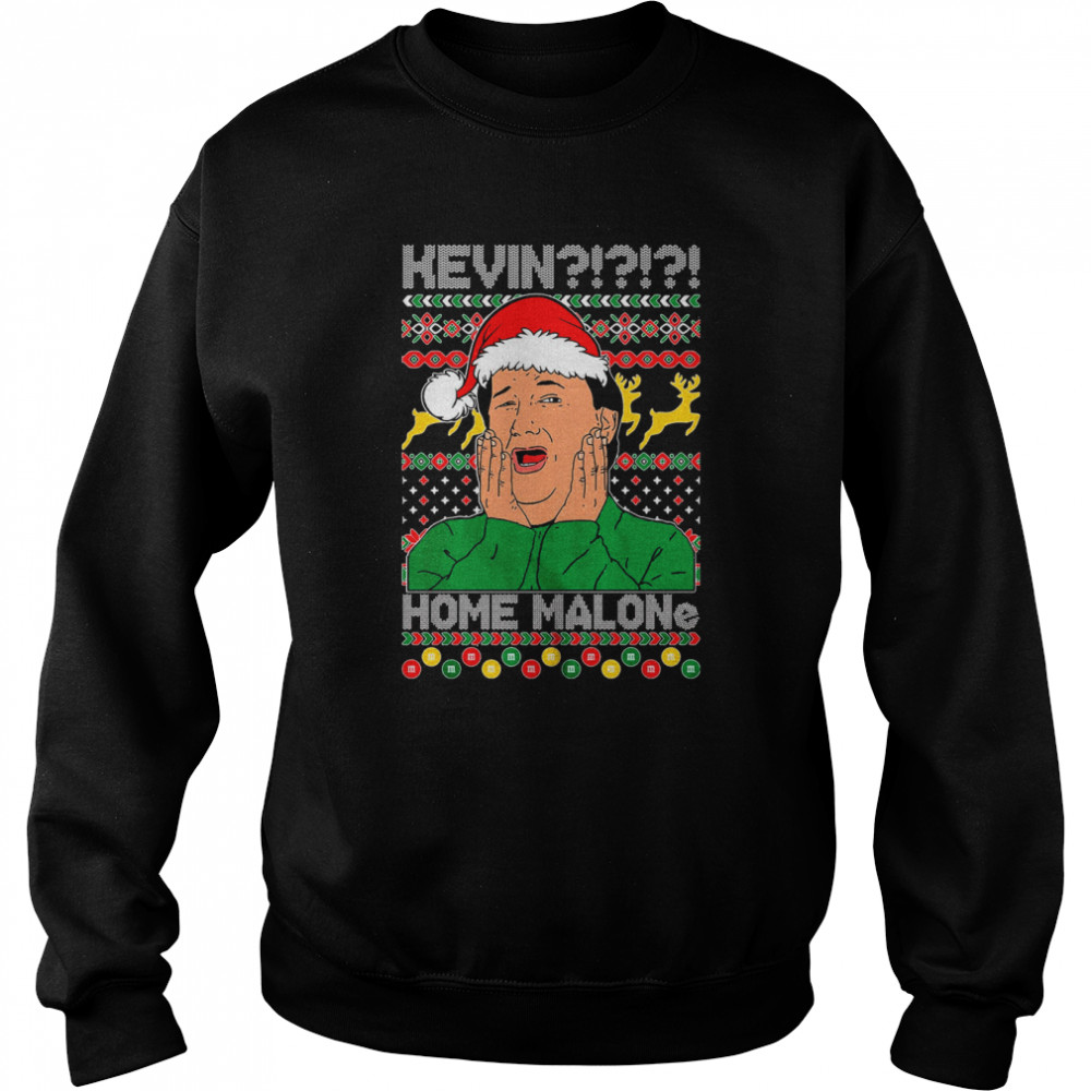 Kevin Home Malone Funny Office Show Inspired The Santa Party Shirt Unisex Sweatshirt
