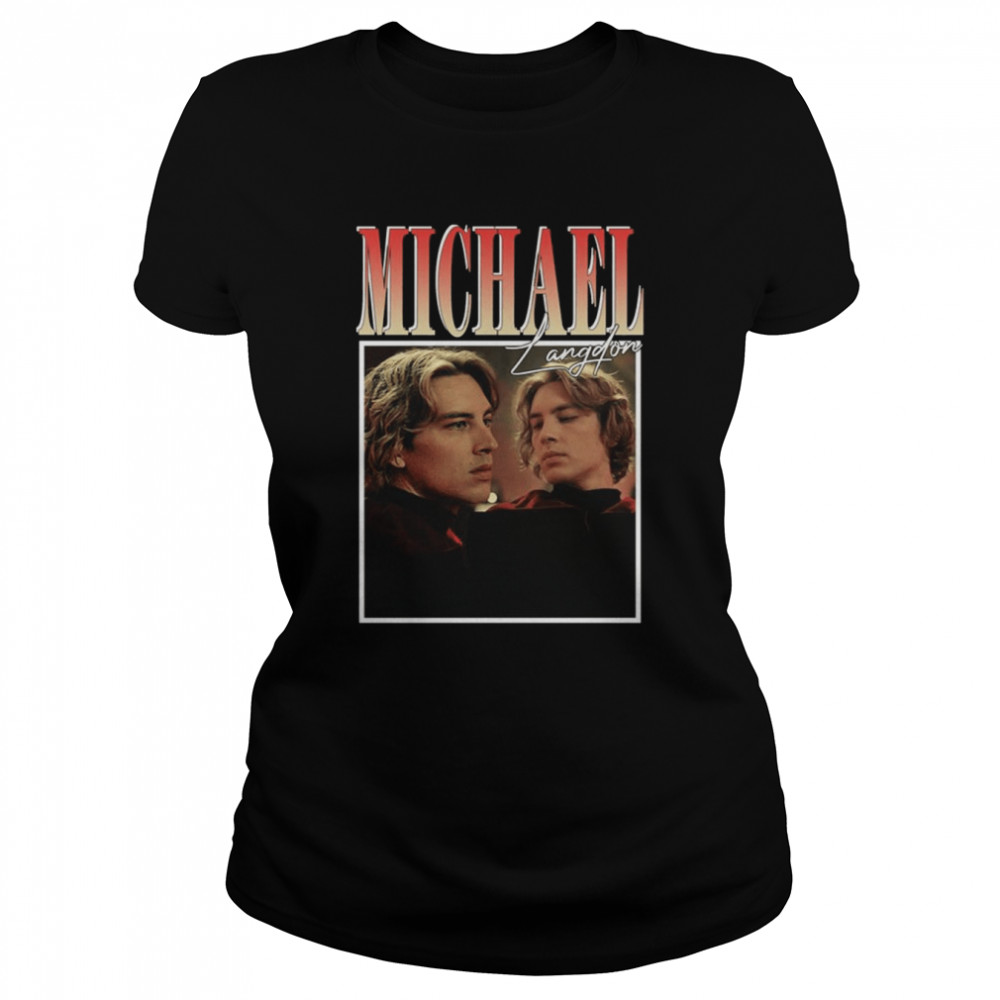 Michael Langdon Retro Portrait Shirt Classic Womens T Shirt