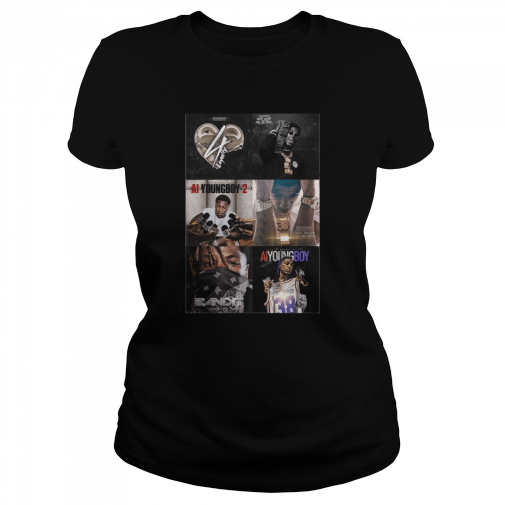 Never Broke Again Youngboy Albums Collage Shirt Classic Women'S T-Shirt