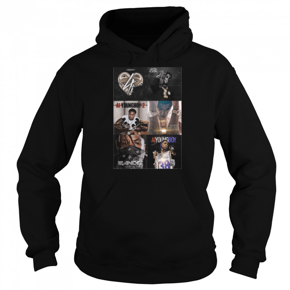 Never Broke Again Youngboy Albums Collage Shirt Unisex Hoodie