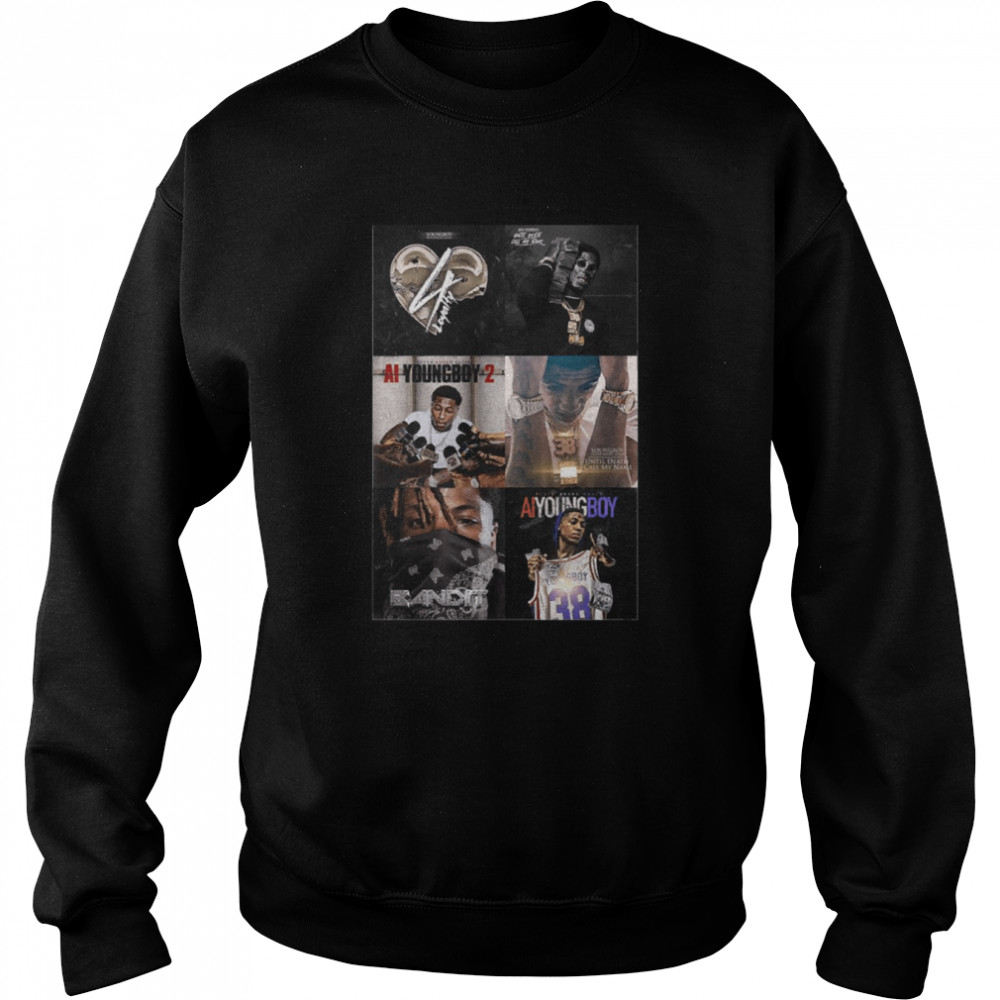 Never Broke Again Youngboy Albums Collage Shirt Unisex Sweatshirt