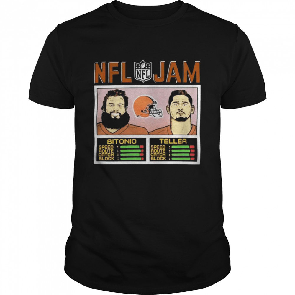 NFL Jam Browns Bitonio And Teller Shirt