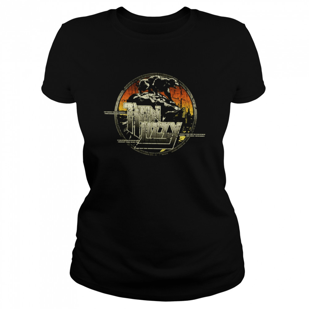 Nightlife 974 Retro Design Thin Lizzy Shirt Classic Womens T Shirt