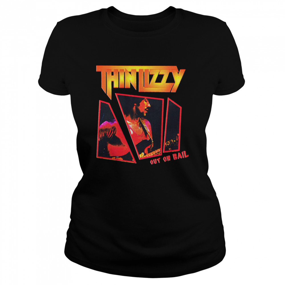 No Comment Thin Lizzy Out On Bail Shirt Classic Womens T Shirt