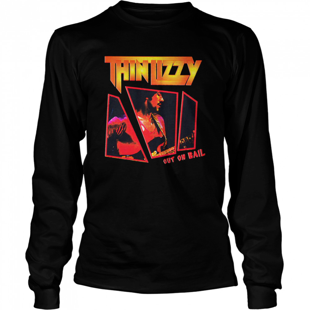 No Comment Thin Lizzy Out On Bail Shirt Long Sleeved T Shirt