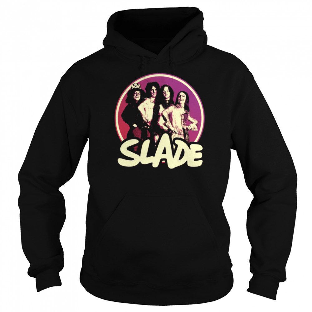 Purple Logo Art Slade Band Glam Rock Shirt Unisex Hoodie