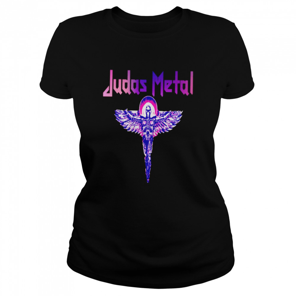Purple Symbols Rock Band Judas Metal Shirt Classic Womens T Shirt