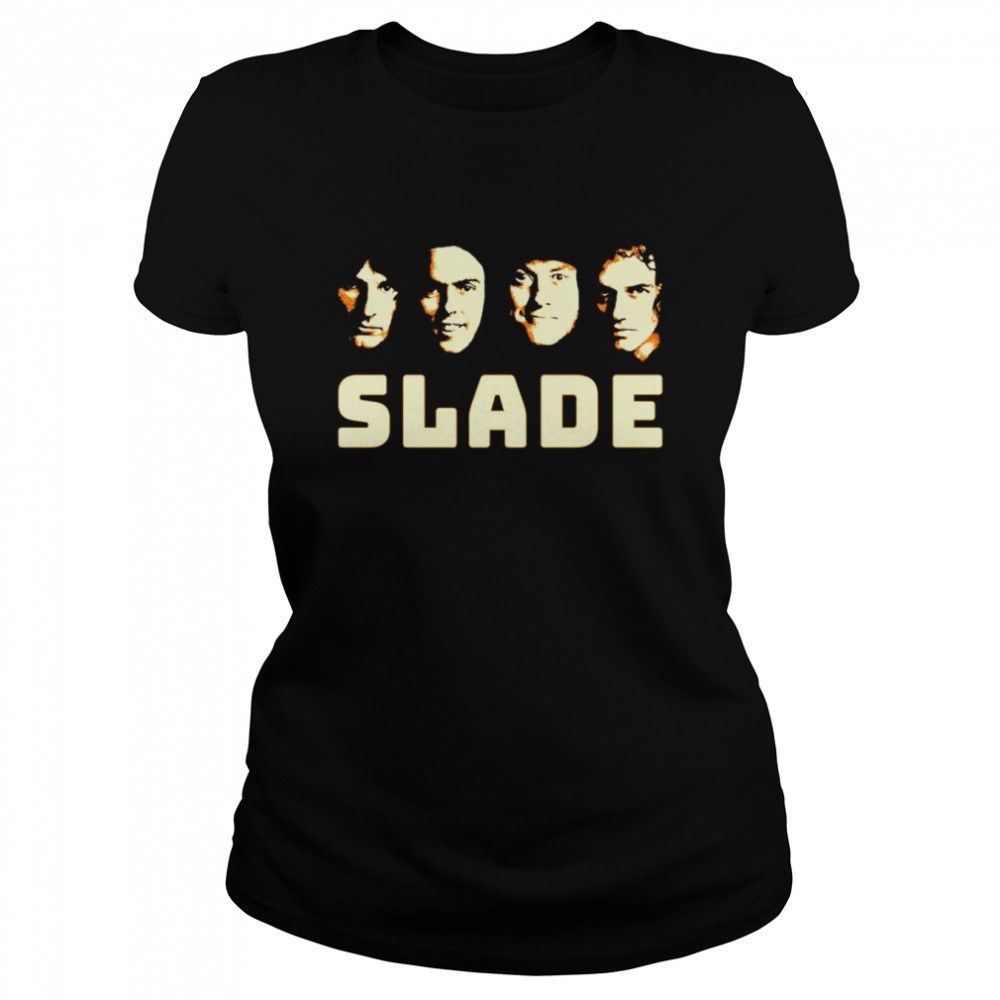 Retro 90S Rock Band Music Legend Slade Shirt Classic Womens T Shirt