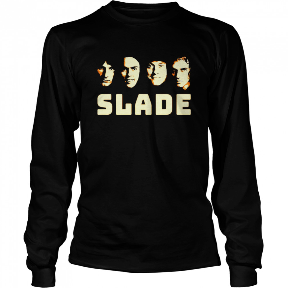 Retro 90S Rock Band Music Legend Slade Shirt Long Sleeved T-Shirt