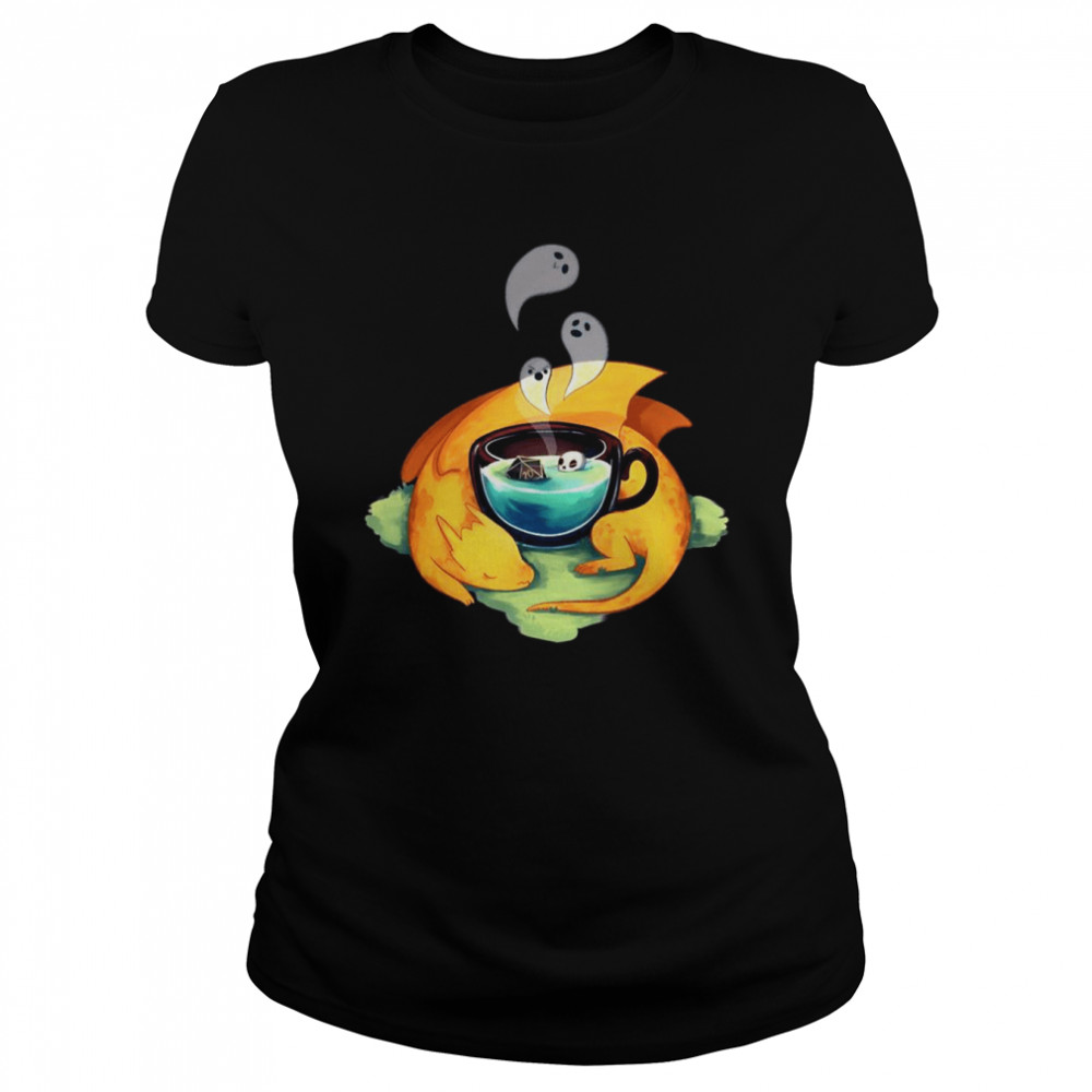 The Ghost Tea Little Pumpkin Dragon Shirt Classic Women'S T-Shirt