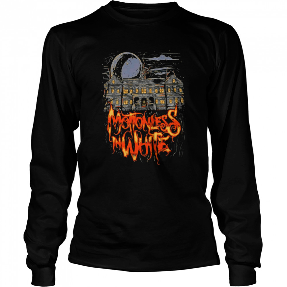 The Horror Mansion Design Motionless 2022 Horror Shirt Long Sleeved T-Shirt