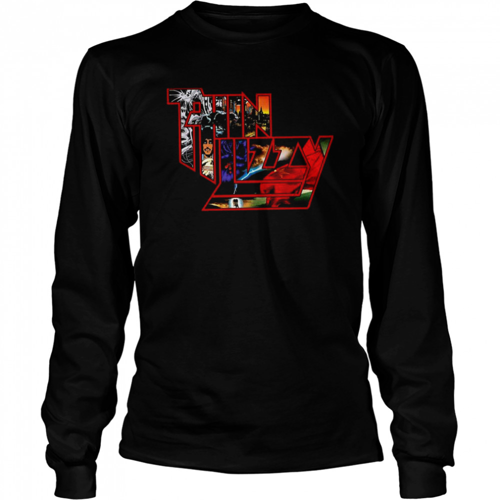 The Peel Sessions Thin Lizzy Logo Shirt Long Sleeved T Shirt
