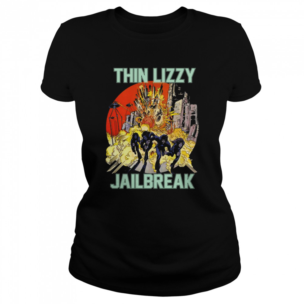Thin Lizzy Jailbreak Explosion Vintage Shirt Classic Womens T Shirt