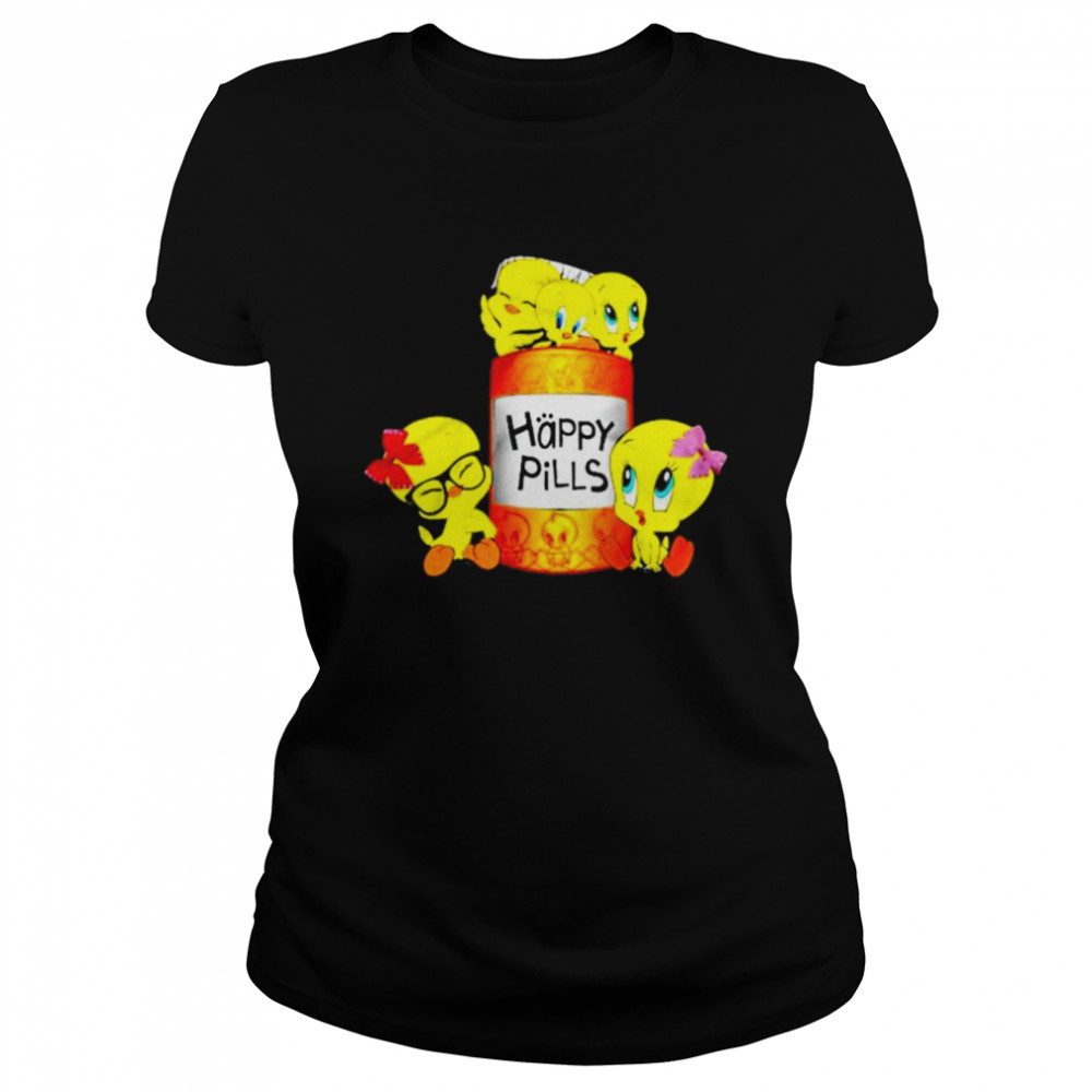 Tweety Bird Happy Pills 2022 Shirt Classic Women'S T-Shirt